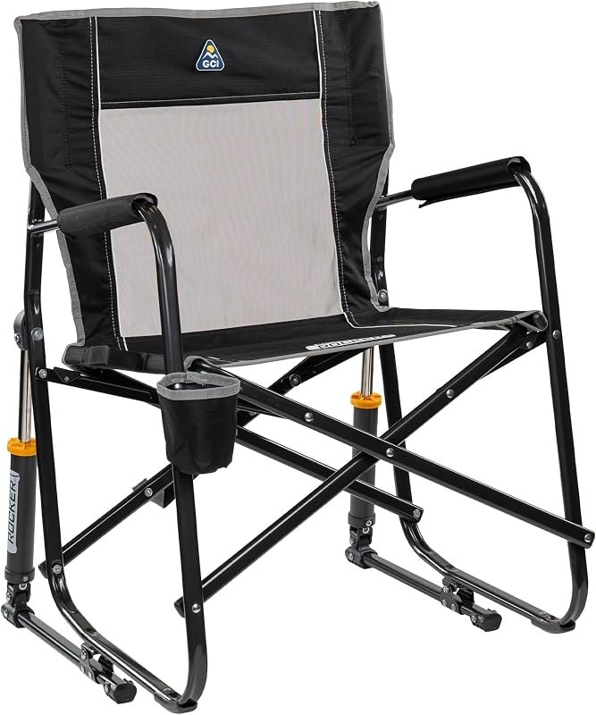 GCI Outdoor Freestyle Rocker Camping Chair - Black — outdoor camp chair for outdoor camp chair
