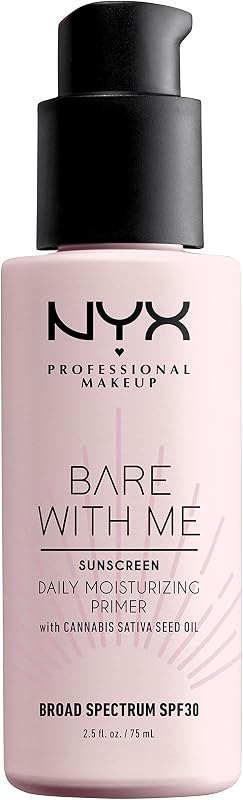 NYX PROFESSIONAL MAKEUP Bare With Me Cannabis Sativa Seed Oil SPF 30 Daily Moisturizing Face Primer — best makeup