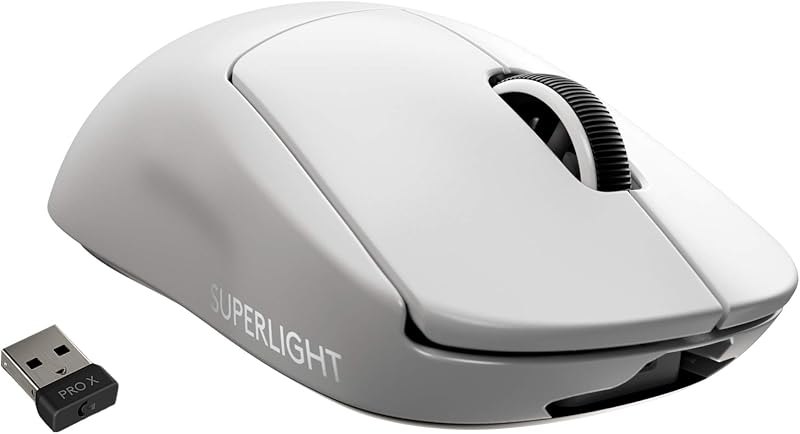 Logitech G PRO X Superlight Wireless Gaming Mouse, Ultra-Lightweight, Hero 25K Sensor, 25,600 DPI, 5 Programmable