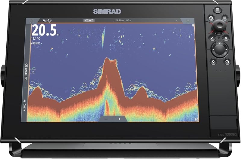 Simrad NSS12 Evo3S - 12-inch Multifunction Fish Finder Chartplotter with Preloaded C-MAP US Enhanced Charts — 12 inch