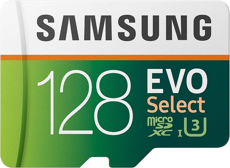 EVO Select 128GB MicroSDXC UHS-I U3 100MB/s Full HD & 4K UHD Memory Card with Adapter (MB-ME128HA) — Samsung EVO for