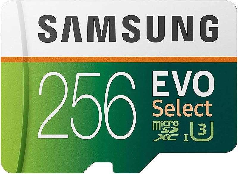 ELECTRONICS EVO Select 256GB MicroSDXC UHS-I U3 100MB/s Full HD & 4K UHD Memory Card with Adapter (MB-ME256HA) —