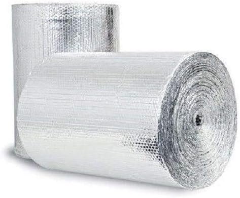 500sqft Double Bubble Reflective Foil Insulation (4 X 125 Ft Roll) Industrial Strength, Commercial Grade, No Tear