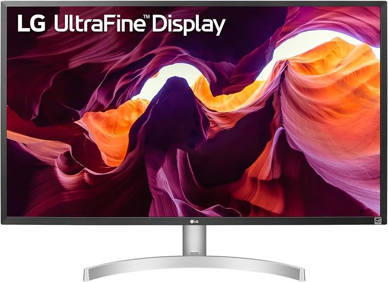 LG Ultrafine 32-Inch Computer Monitor 32UL500-W, VA with HDR 10 Compatibility and AMD FreeSync, White — 32 inch 4k