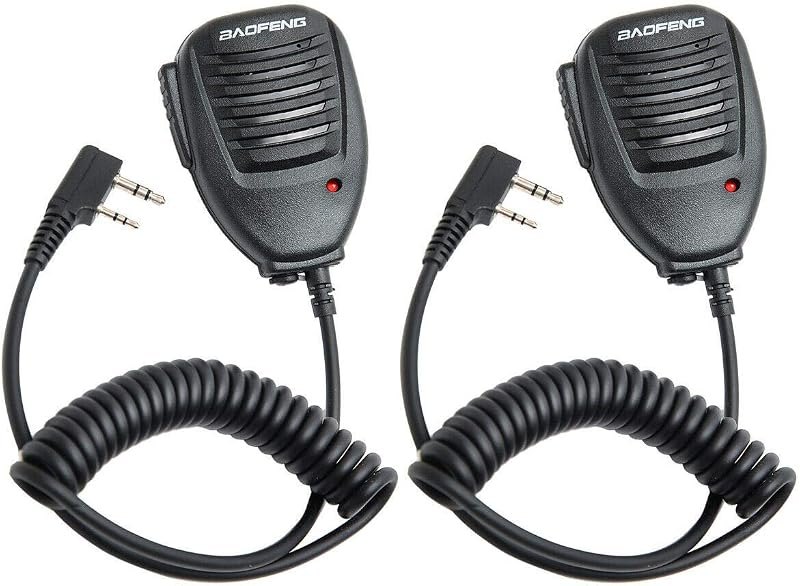 BAOFENG Microphone Police Walkie Talkie Mic Accessories Ham Radio Speaker Mic for Baofeng UV-5R Mini BF-F8HP Pro 5RM