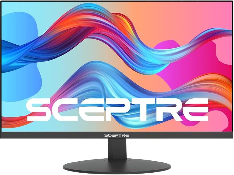 Sceptre IPS 27-Inch Business Computer Monitor 1080p 75Hz with HDMI VGA Build-in Speakers, Machine Black 2020