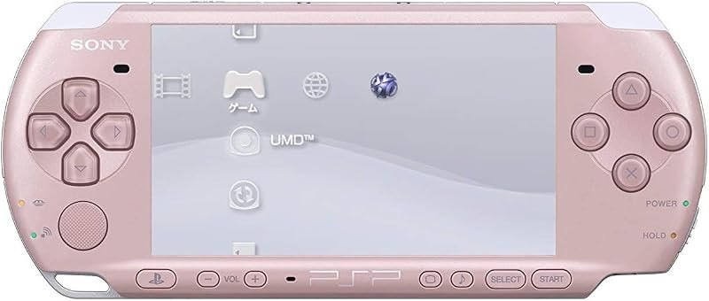 Sony PSP Slim and Lite 3000 Series Handheld Gaming Console with 2 Batteries and Memory Card (Pink) (Renewed) —