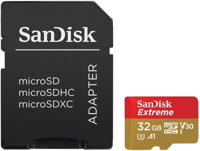 SANDISK 32GB Extreme for Mobile Gaming microSD UHS-I Card - C10, U3, V30, 4K, A1, Micro SD - SDSQXAF-032G-GN6GN —