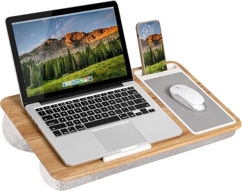 LAPGEAR Home Office Lap Desk — lap desk with mouse for laptop bed tray