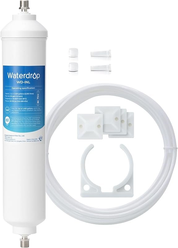 Waterdrop INL Inline Water Filter for Refrigerator and Ice Maker — best inline fridge water filter for inline fridge