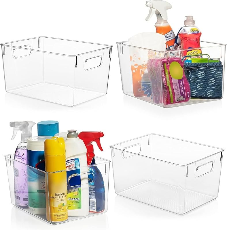 ClearSpace Clear Plastic Storage Bins — storage clear bins for storage clear bins