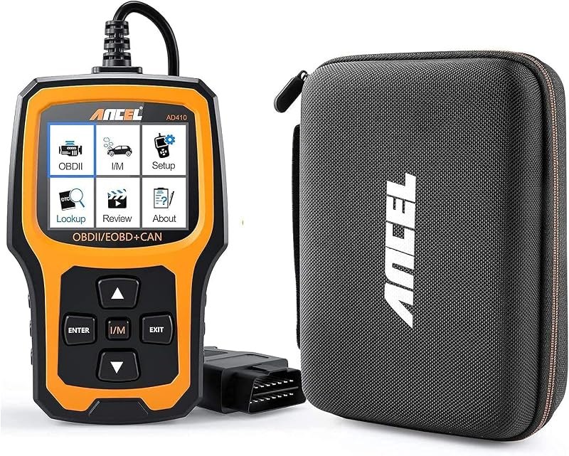 ANCEL AD410 Enhanced OBD II Vehicle Code Reader Automotive OBD2 Scanner with ANCEL Protective Case Storage Bag — auto