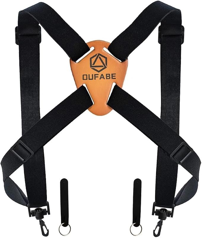 Binocular Harness Strap, X-shaped Adjustable and Deluxe Bino Chest Straps for Hunting, Fits for Carrying Binocular