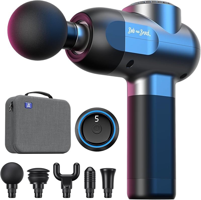 BOB AND BRAD C2 Massage Gun, FSA Eligible & HSA Approved Deep Tissue Percussion Massager Gun, Muscle Massager with 5