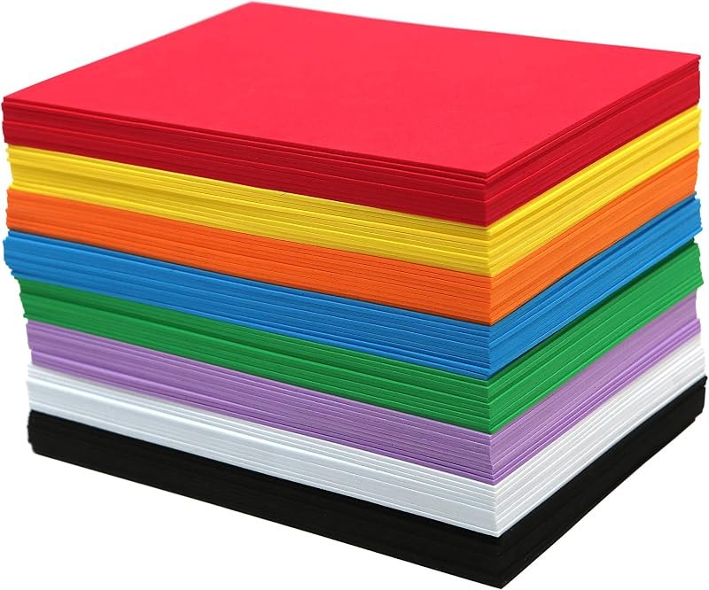 80 Pack Foam Handicraft Sheets (6 x 9 Inches) Colorful Crafting Sponge Paper for Classroom Art and Craft DIY Projects