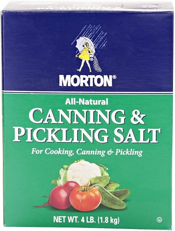 Morton All Natural Canning & Pickling Salt, 4 lb. Box — canning salt for canning salt