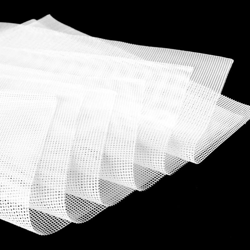 6 Pack Silicone Dehydrator Sheets,Non-stick Food Fruit Dehydrator Mats Reusable Steamer Mesh Mat for Fruit Dryer (6