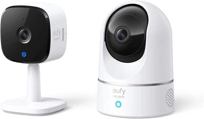 eufy Security Indoor Cam C120 & P24, 2K, Indoor Security Camera, Wi-Fi Plug-in Camera, Human & Pet AI, Voice Assistant