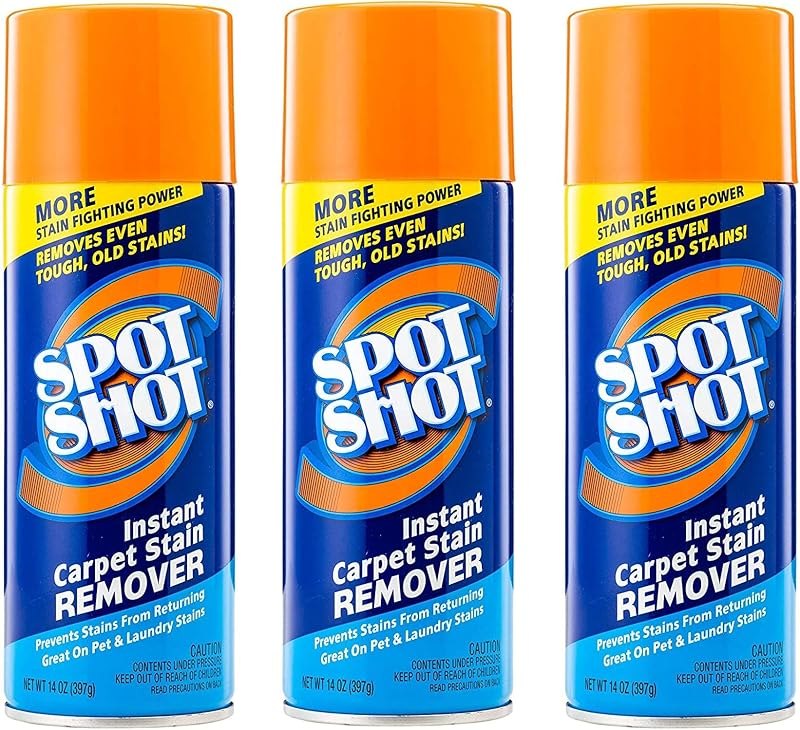 Spot Shot Instant Carpet Stain Remover Aerosol, 14 OZ (Thrее Рack) — carpet spot remover for carpet spot remover
