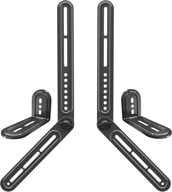 Mounting Dream Soundbar Mount Fits Most Sound Bars Up to 15 lbs, Mounting Soundbar Above or Under TV, Sound Bar