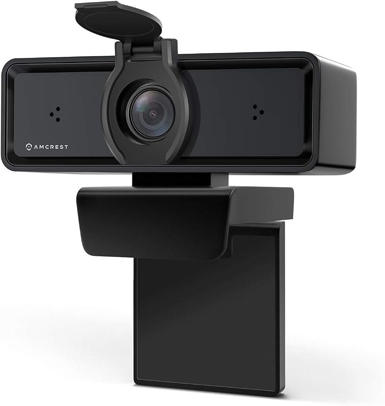 Amcrest 1080P Webcam with Microphone & Privacy Cover, 2 Noise-Cancelling Mics, USB Webcams for Desktop/Laptop PC
