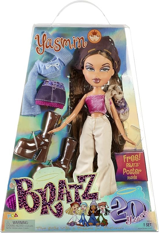 20 Yearz Special Anniversary Edition Original Fashion Doll Yasmin with Accessories and Holographic Poster — Bratz Doll