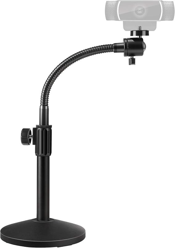 Puroma Webcam Stand GooseNeck Mount Desktop Camera for Logitech Webcam — webcam mount monitor for webcam mount monitor