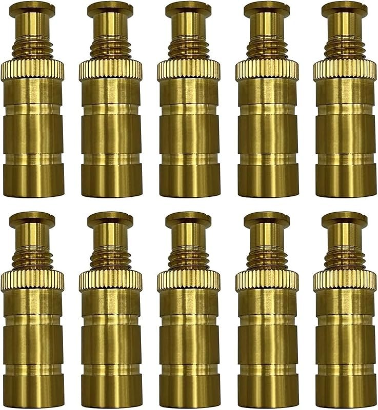 Poolzilla Pool Safety Cover Brass Anchors for Concrete and Pavers - 10 Pack - Universal Fit