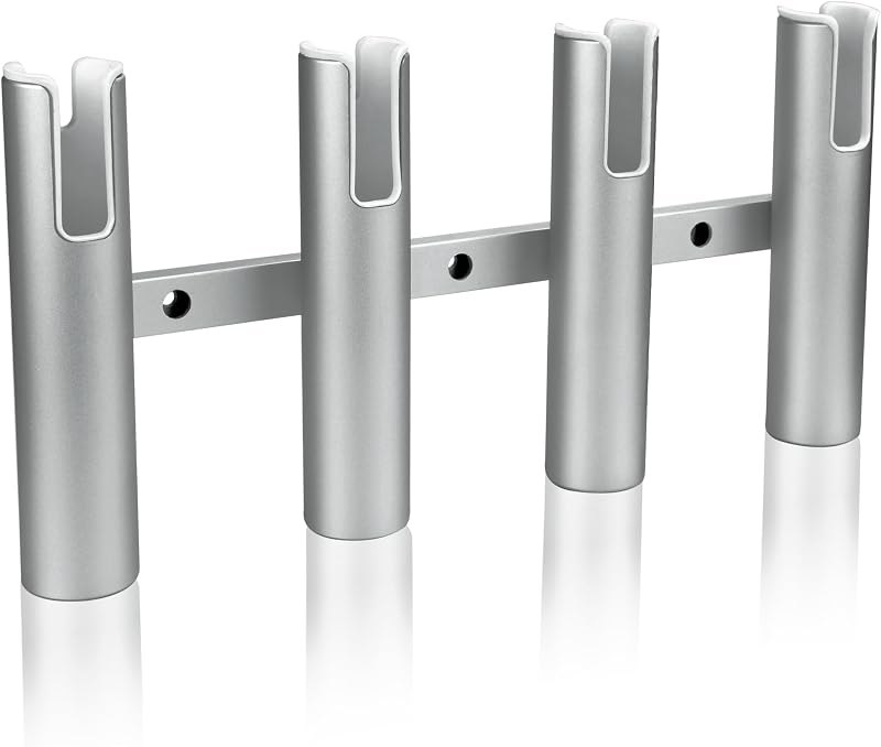Aluminium Fishing Rod Holders for Boat, Wall-Mounted Fishing Pole Roof Rod Rack,Surf Fishing Rod Holder for Truck