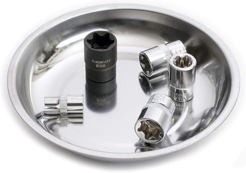 Magnetic Bowl 6 Inch, Stainless Steel Magnetic Parts Tray for Screws, Nuts, Bolts, Sockets and Small Tools, Magnetic