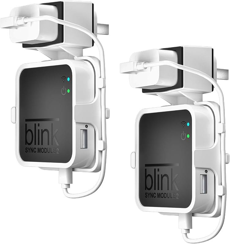 Outlet Wall Mount for Blink Sync Module 2,Simple Mount Bracket Holder for All-New Blink Outdoor and All-New Blink
