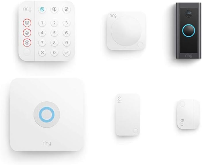 Ring Alarm 5-Piece Kit (2nd Gen) bundle with Ring Video Doorbell Wired — video doorbell chime for video doorbell chime