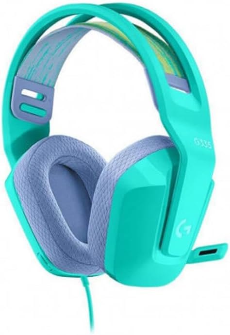 Logitech G335 Wired Gaming Headset, with Flip to Mute Microphone, 3.5mm Audio Jack, Memory Foam Earpads, Lightweight -