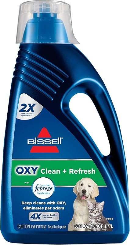 Bissell OXY Clean + Refresh with Febreze Carpet Cleaning Solution, for use in Leading Upright Carpet Cleaners, 60oz
