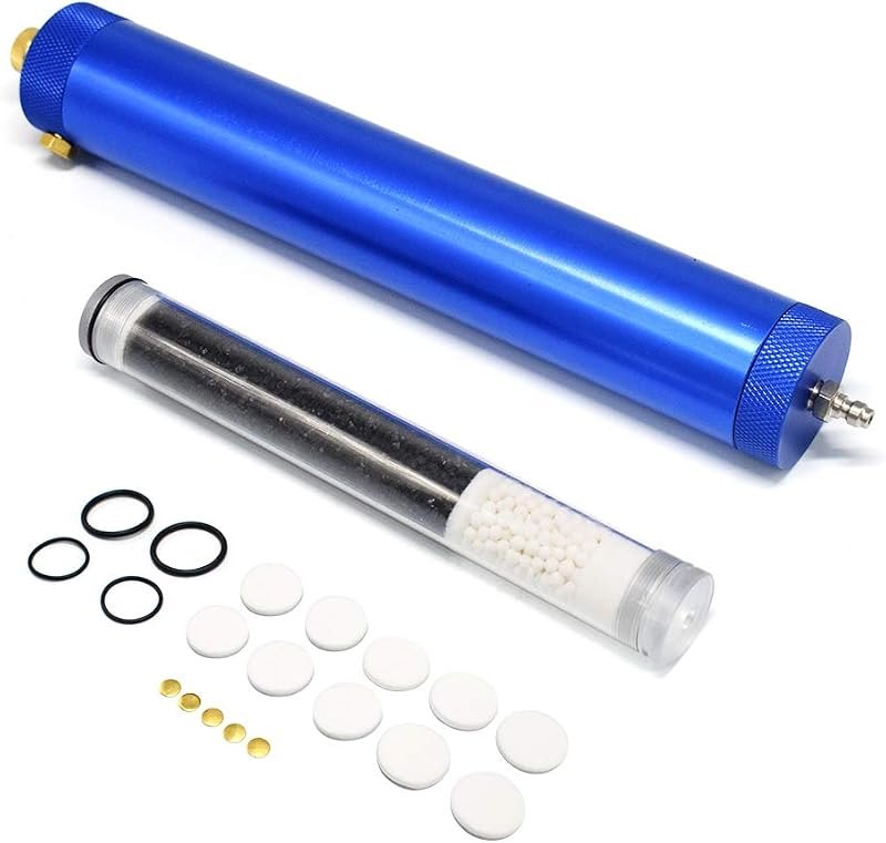 30Mpa Oil Water Separator PCP Air Compressor Pump 4500Psi High Pressure Air Filter Diving Separator L300mm OD50mm with