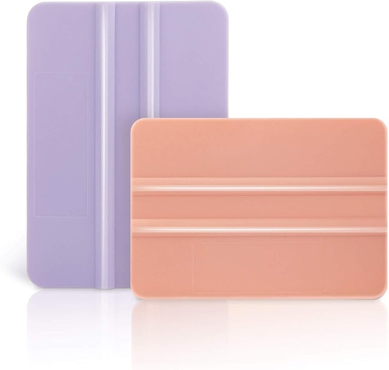 Craft Vinyl Tool Kit Coral and Purple Squeegee for Adhesive Vinyl Decal Sticker Application 2 PCS/Pack