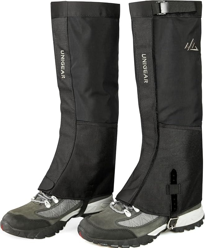 Unigear Leg Gaiters, 1000D Waterproof Boot Gaiters for Hiking Snow Hunting — hunting boot gaiters for hunting boot