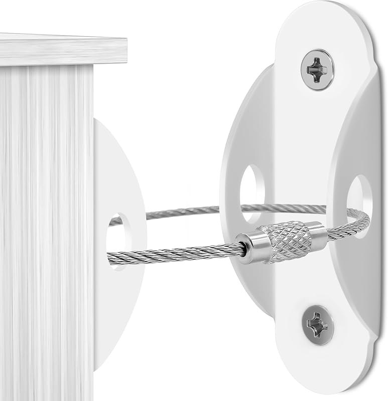 4our Kiddies Furniture Anchors(10 Pack), Furniture Straps for Baby Proofing — Non-Slip Furniture Anchors for non slip