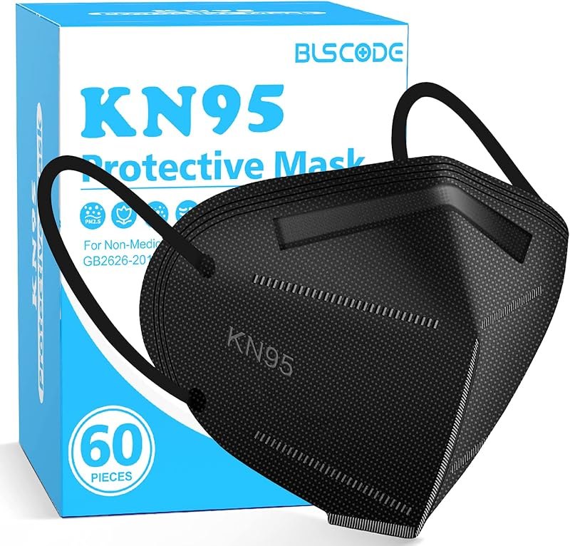 KN95 Face Mask 60 Pack,Individually Wrapped 5-Layer face Masks,Filter Efficiency≥95% — N95 Respirator Masks for n95