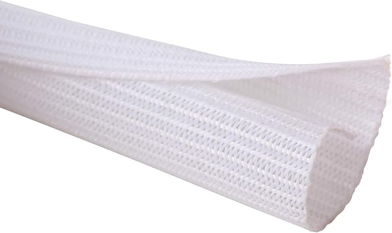 Alex Tech 10ft - 1/2 inch Cord Protector Wire Loom Tubing Cable Sleeve Split Sleeving for USB Cable Power Cord Audio