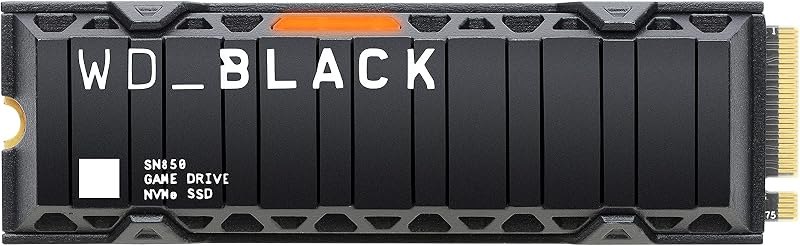 WD_BLACK 1TB SN850 NVMe Internal Gaming SSD Solid State Drive with Heatsink - Works with PlayStation 5, Gen4 PCIe, M.2