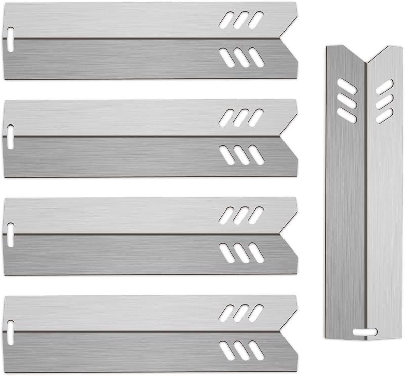 Kalomo 15" Grill Heat Plates Shield Burner Cover Flame Tamer BBQ Gas Grill Replacement Parts for Dyna-Glo DGF510SBP