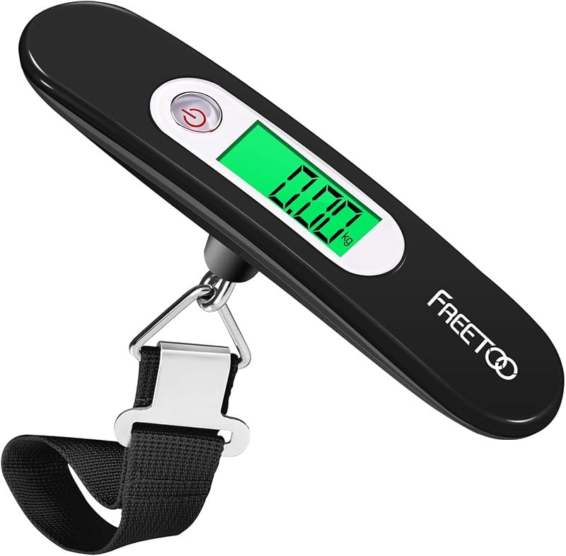 Portable Luggage Scale Digital Travel Scale Suitcase Scales Weights with Tare Function 110 lb/ 50KG Capacity