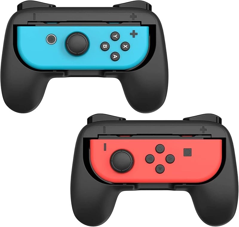 TALK WORKS Grips for Nintendo Switch Joycon Controller 2 Pack - Game Accessories Joy-Con Handheld Joystick Remote