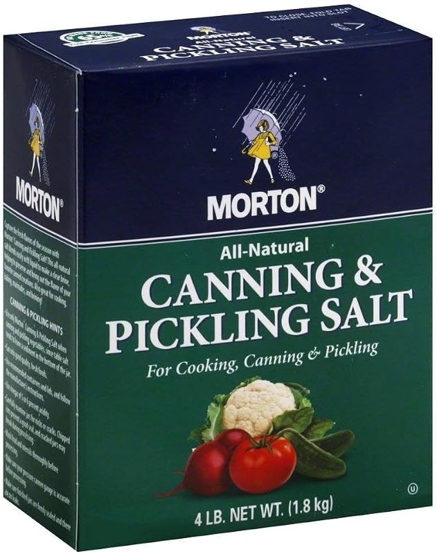 Morton Canning and Pickling Salt, 4 pound (Pack of 3) — canning salt for canning salt