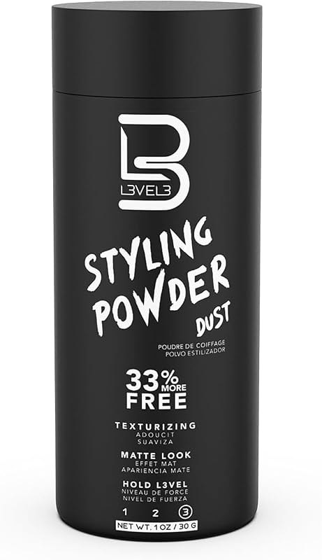 L3 Level 3 Hair Texture Powder for Men, Volume, Natural Look, 30 g — hair root lift powder for hair root lift powder