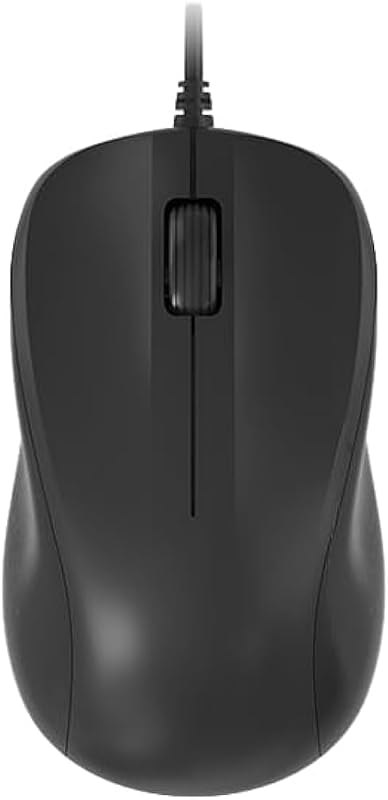 USB Silent Wired Computer Mouse with Easy Click for Office and Home, 1200DPI, Premium and Portable, Compatible with
