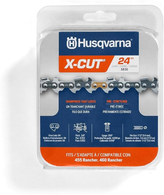 Husqvarna S83G 24 Chainsaw chain, 3/8'' Pitch, .050 Guage, 84 DL