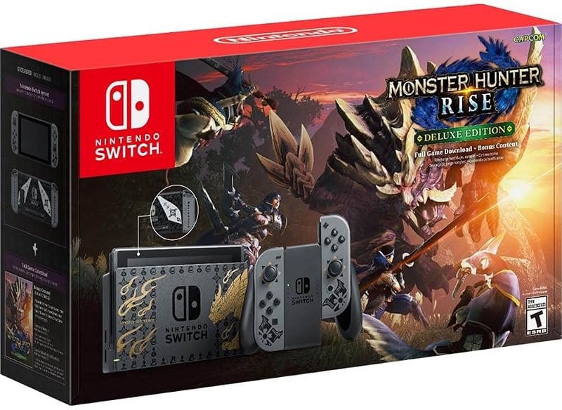 Nintendo Switch Monster Hunter Rise Deluxe Edition System - Switch — nintendo switch zelda 40th anniversa for nintendo