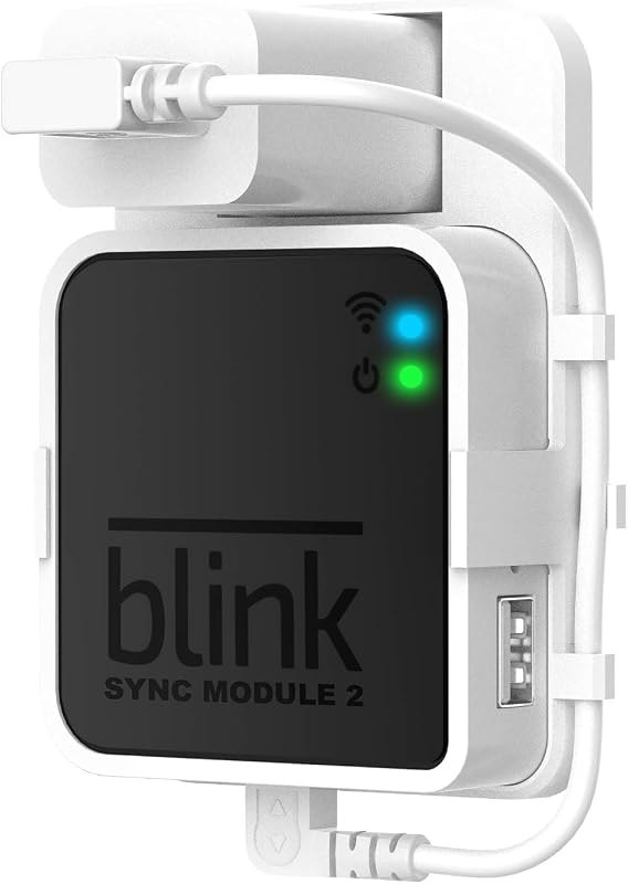 Outlet Wall Mount for Blink Sync Module 2, Mount Bracket Holder for Bink Ourdoor Indoor Camera Security with No Messy